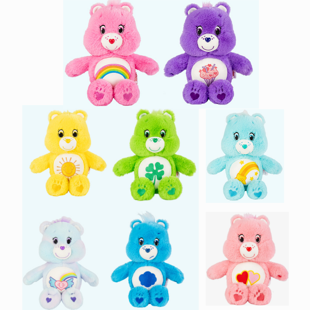 Boneka Care Bears 33cm, Mainan Hewan Kartun, Boneka untuk Anak, Mainan Penenang dan Penghibur, Hadiah Ulang Tahun dan Liburan yang Sempurna, Hiasan Rumah