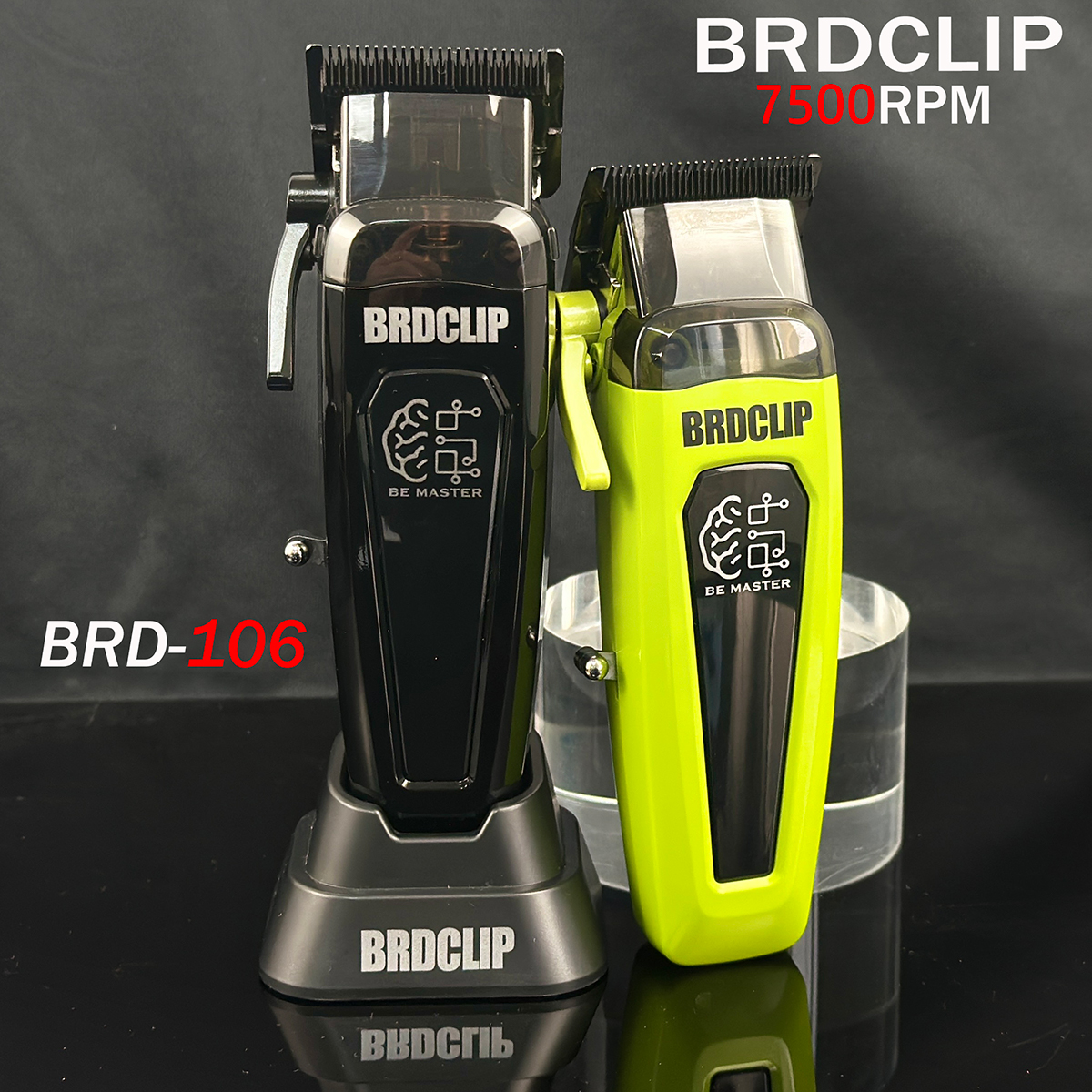 BRDCLIP BRD-106 7500 об/мин профессиональная мужская машинка для стрижки волос с базовым зарядным устройством DLC машина для стрижки волос триммер для волос