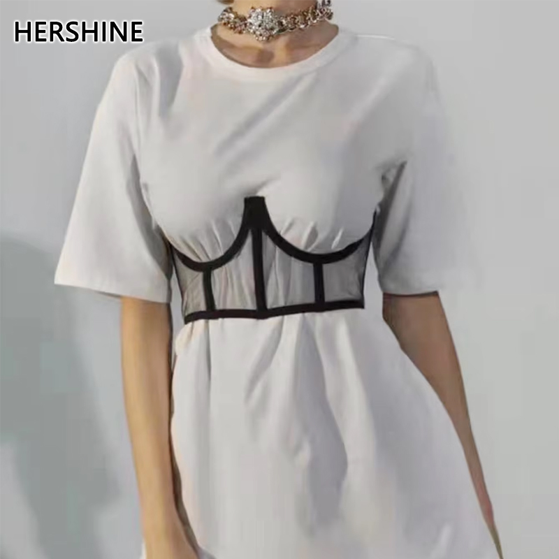 HERSHINE Cinturón moldeador sexy de 1 pieza para mujer, cinturón ancho seductor que mejora el busto, accesorio de vestido, primavera, verano