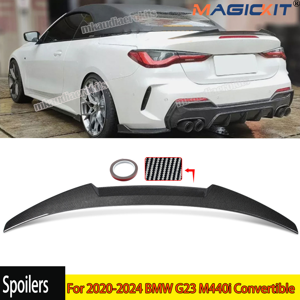 Tylny spojler bagażnika Wing Lip Carbon Color na lata 2020-2024 BMW G23 M440i Convertible