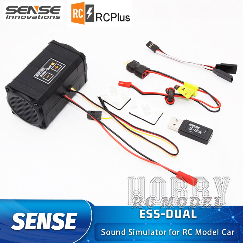 GENSE ESS-DUAL-Simulateur de son de moteur à 2 haut-parleurs, accessoires de modification SCX10, pour modèle de voiture RC Inoler Bumosquito Dirft Racing