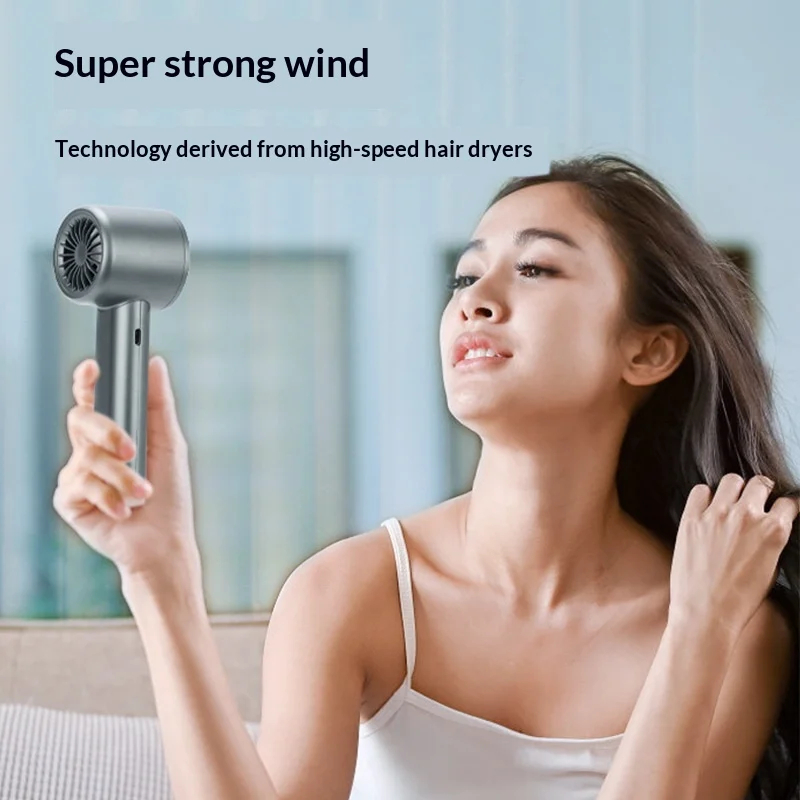 Ventilador de Mano Portátil HOMEFISH, Recargable por USB, sin Aspas, de Alta Velocidad, para Uso Personal