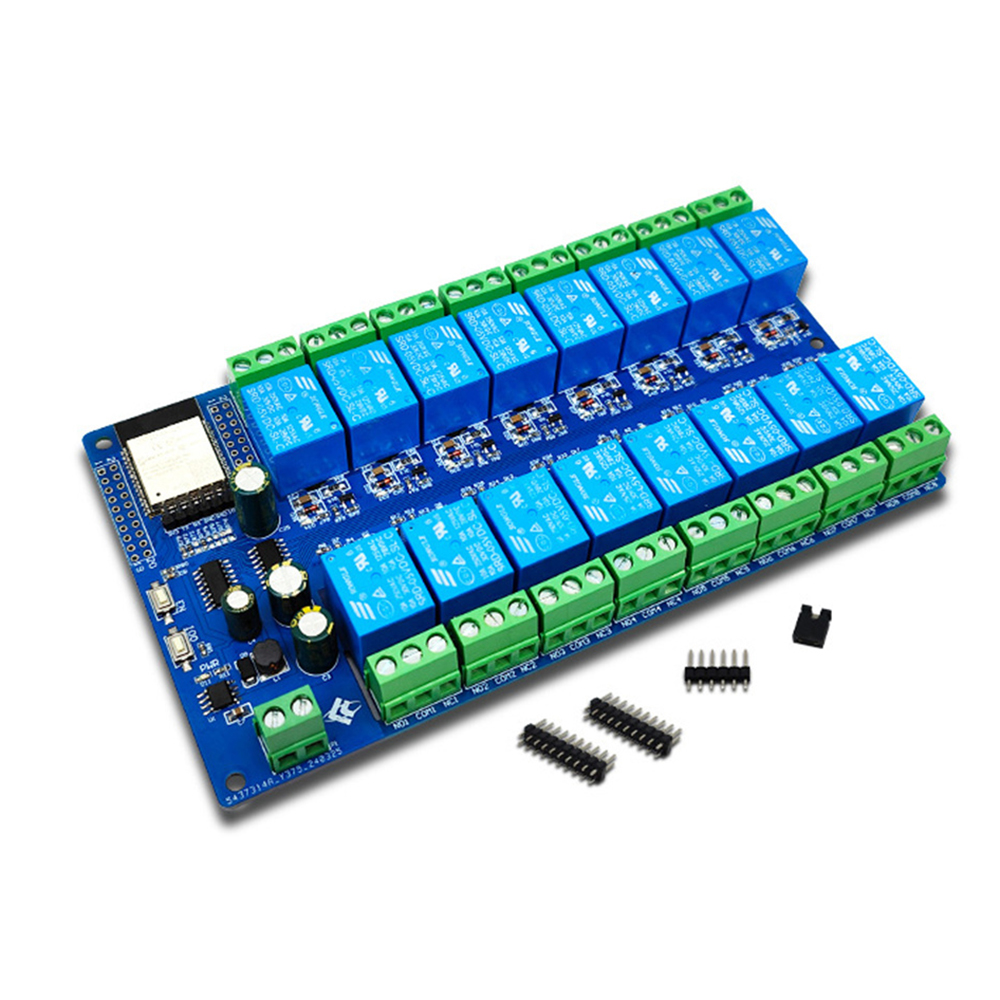 DC5V/12 V/24 V Voeding ESP32 16 Kanaals Relaismodule Development Board ESP32-WROOM Secundaire Ontwikkeling