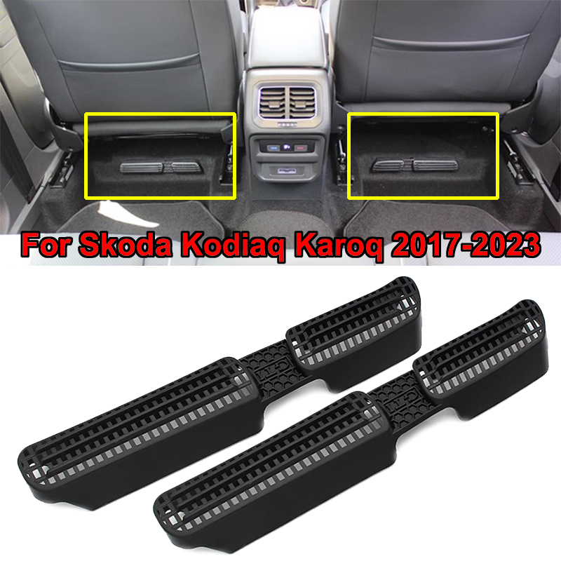 Copertura della presa d'aria dell'auto per SKODA Kodiaq Karoq Copertura della presa dell'aria condizionata del sedile posteriore