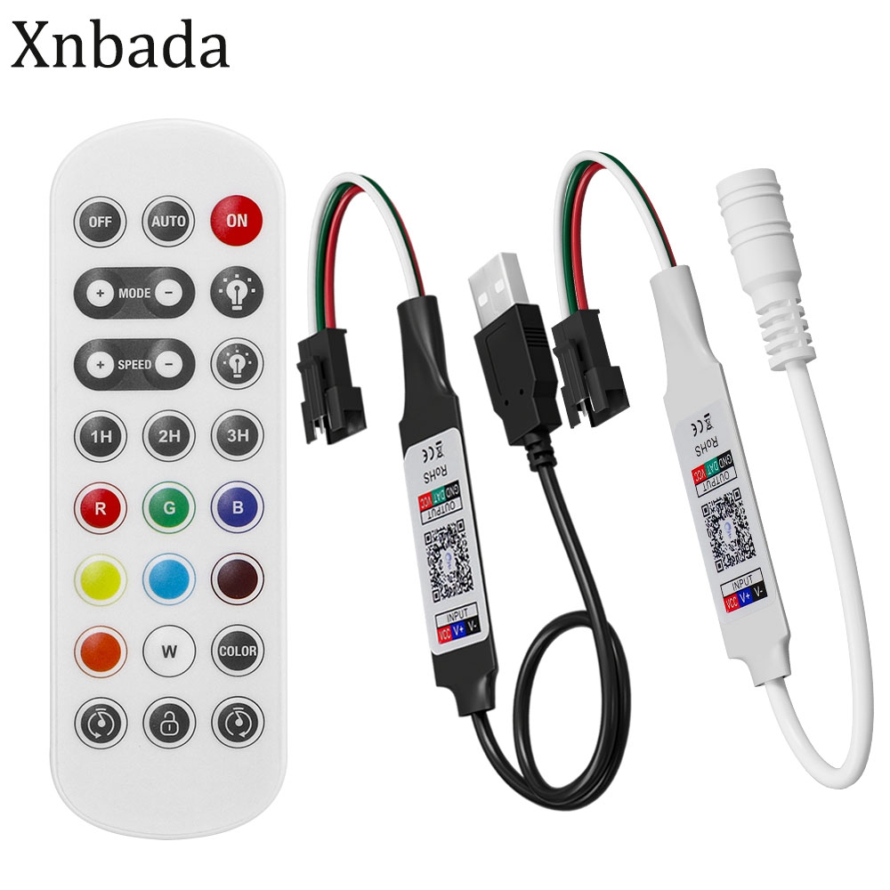 WS2811 WS2812B SK6812 RGBIC Smart LED Controller 2,4G Fernbedienung Bluetooth APP Steuerung WS2812 RGB Pixel Led Streifen Licht DC5-24V