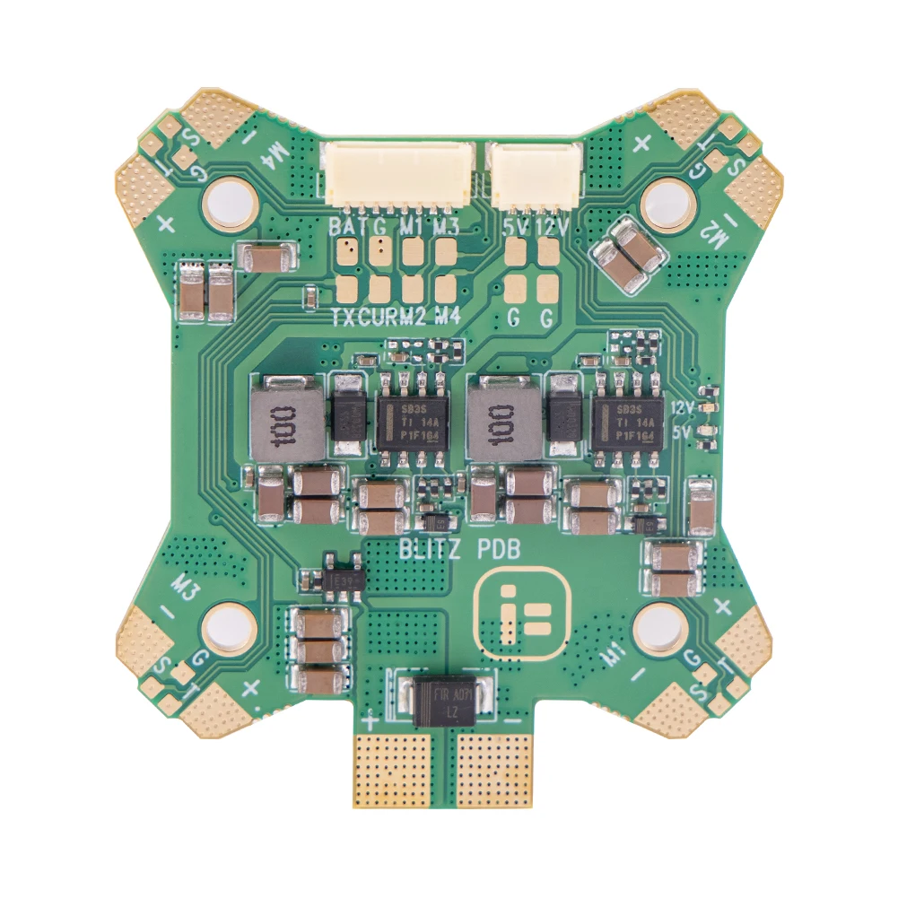 iFlight BLITZ PDB mendukung input LIPO 4-8S dengan lubang pemasangan 30.5*30.5 untuk bagian drone FPV FPV 5-7 inci