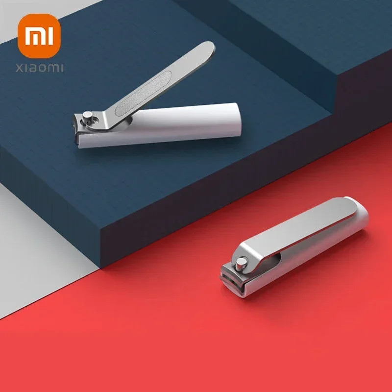 XIAOMI Mijia 안티 스플래시 네일 클리퍼 420 스테인레스 스틸 날카로운 내구성 휴대용 페디큐어 트리머 네일 파일 (보관 쉘 포함)