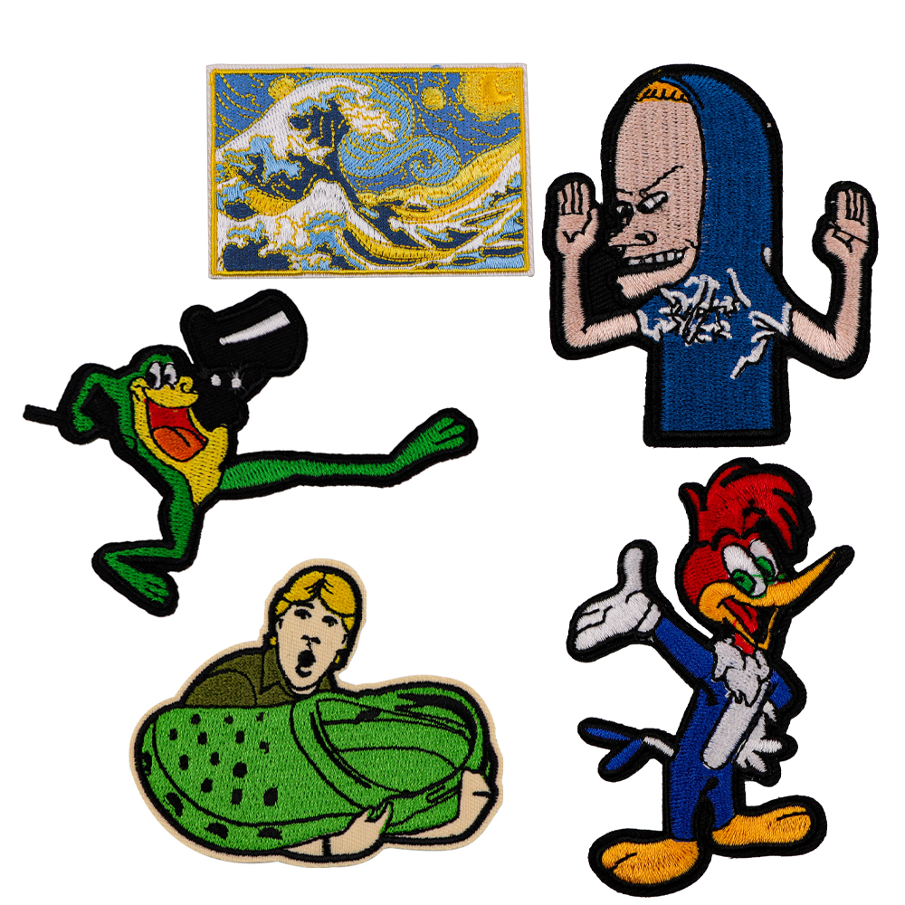 Woodpecker sapo bordado remendo para roupas emblemas bonitos na mochila microbadge nova moda remendo mágico