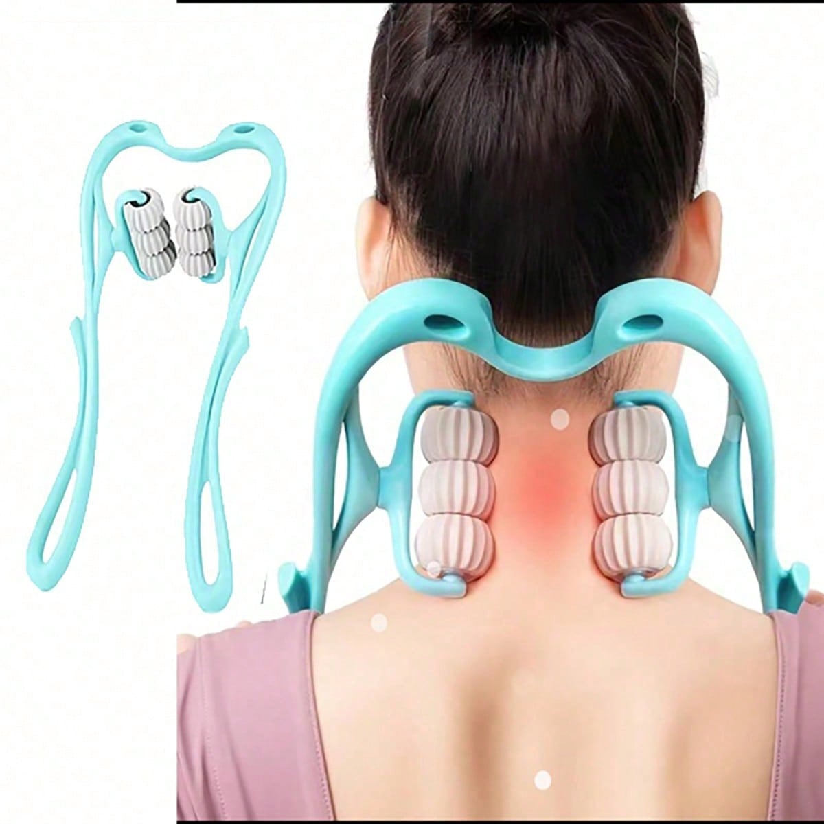 Massageador de pescoço com amassar forte para alívio confortável e eficaz da fadiga no corpo inteiro, adequado para uso doméstico