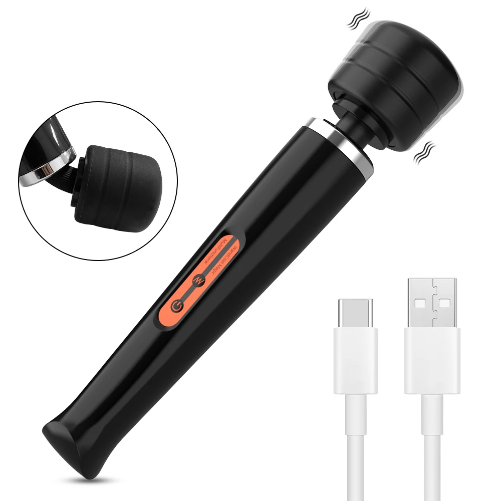 Clit Vibrator With 10 Vibration Modes G-Spot Wand Massager Adult Masturbator Sex Toys for Women