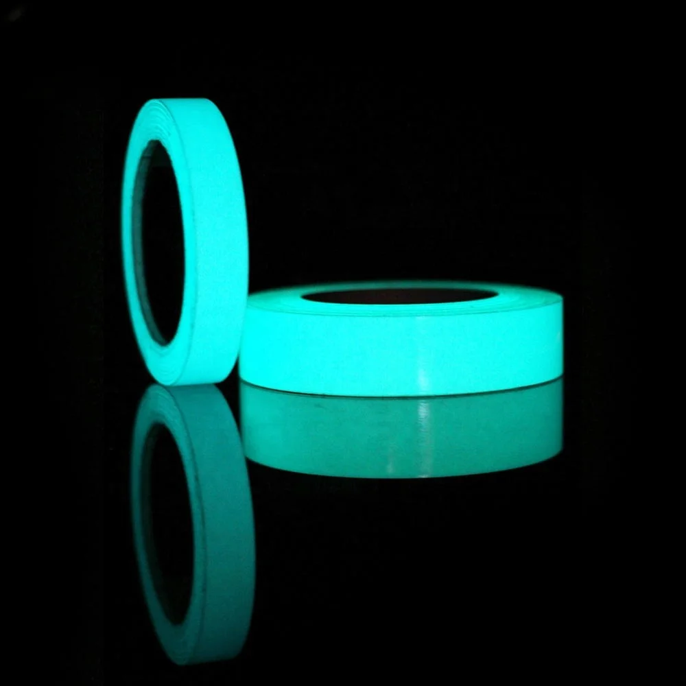 1 cm * 1 m Glow In The Dark Warnband Leuchtende Fluoreszierende Nacht Selbst-klebe Aufkleber Band Sicherheit dekoration Home Küche