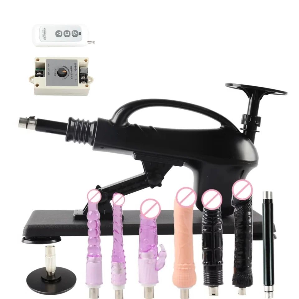 FREDORCH Automatische 3XLR-Verbindungs-Sexmaschine mit Fernbedienung, Stoßfunktion, Teleskop-Vibrator, Liebesmaschine mit Dildo, Sexspielzeug für Erwachsene