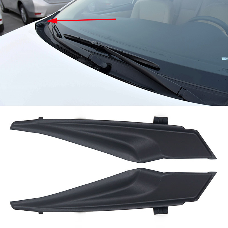 Para toyota corolla 2014 2015 2016 2017 2018 2019 envoltório do pára-brisa dianteiro do carro canto guarnição limpador lateral guarnição capa tampa 5382402140