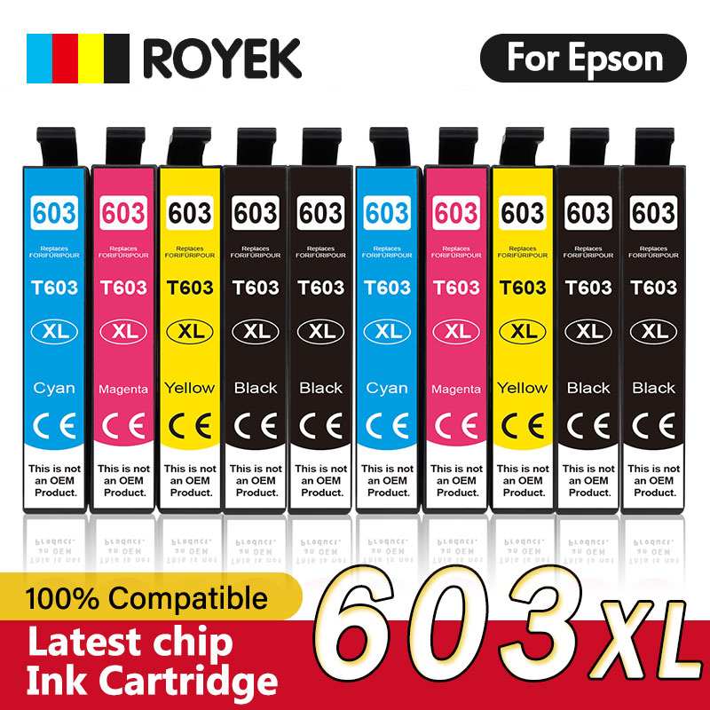 Совместимые картриджи 603XL T 603 XL для принтера Epson XP-2100 XP-2105 XP-3100 XP-3105 XP-4100 XP-4105 WF-2810 WF-2830