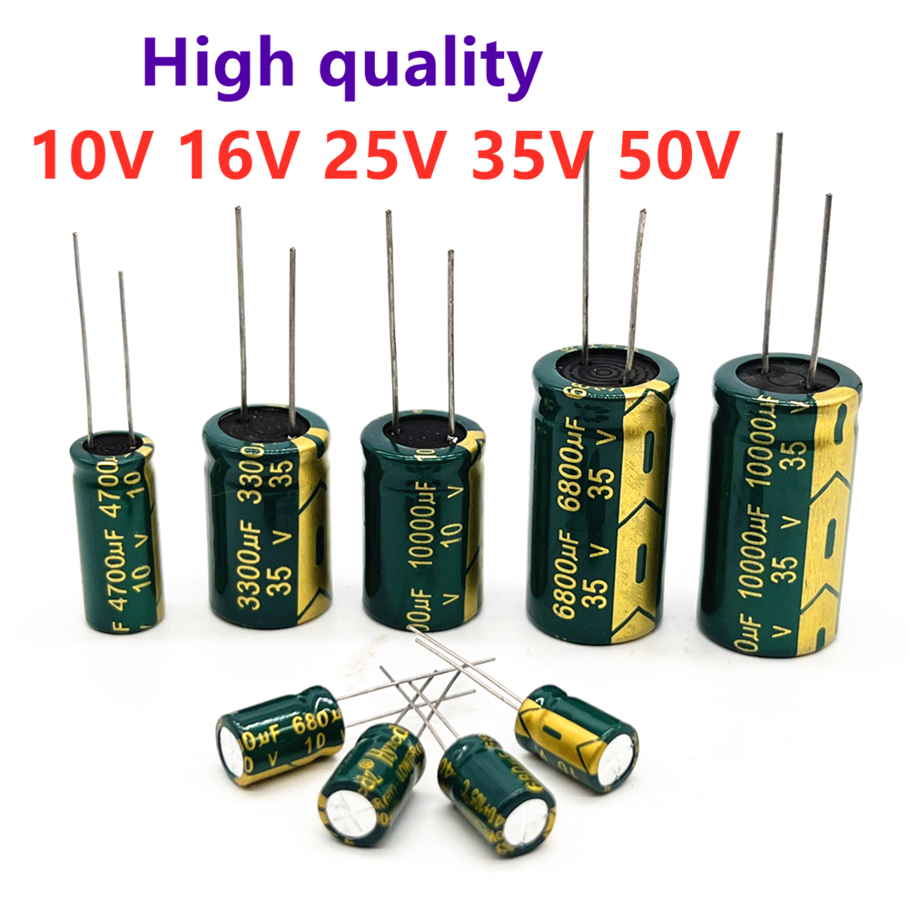 Kondensator elektrolityczny wysokiej częstotliwości 16V 25V 35V 50V 63V 100V 200V 400V 20% 100UF 220UF 330UF 470UF 680UF 1000UF 2200UF 3300UF