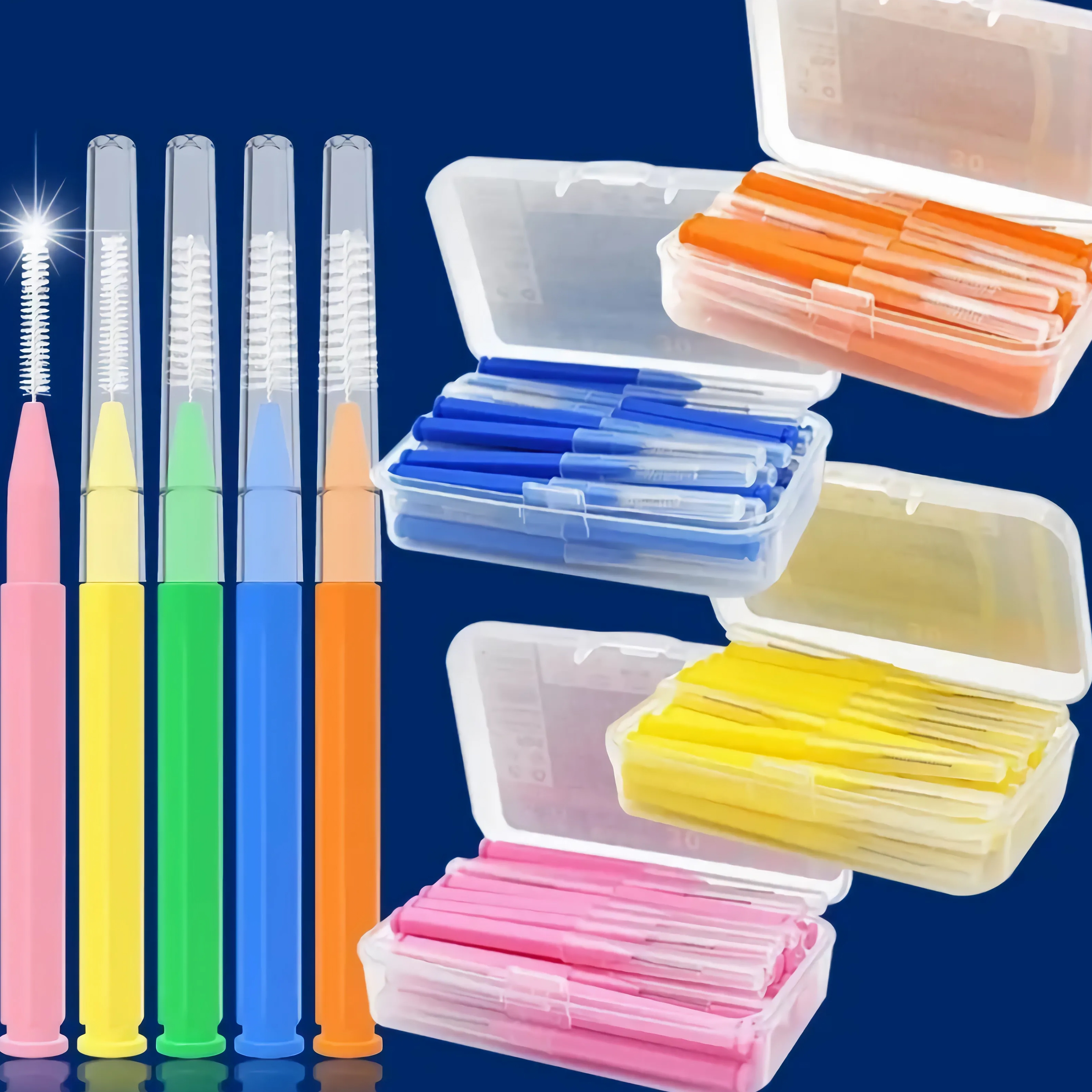 30-delige premium tandheelkundige plectrumset - draagbare interdentale ragers en flosssticks voor effectieve tandreiniging, mondverzorging