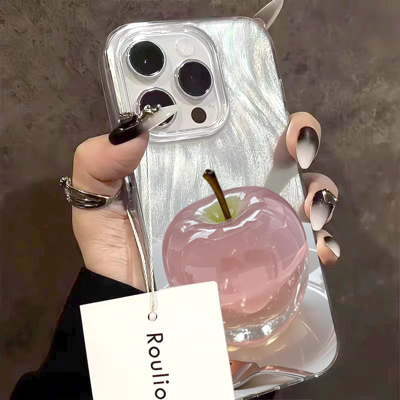 Hot New Summer Crystal Fruit Uva Fiore Cassa Del Telefono per iPhone 17Air 11 12 13 14 15 16 17 Pro Max 16E Carino Antiurto copertura