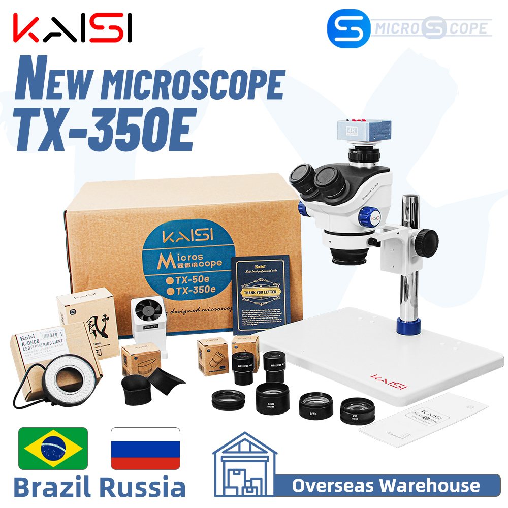 TX-350e trójokularowy mikroskop stereoskopowy 1080P 4K kamera wideo HDMI 3.5X-100X Zoom Simul ogniskowy mikroskop trójokularowy