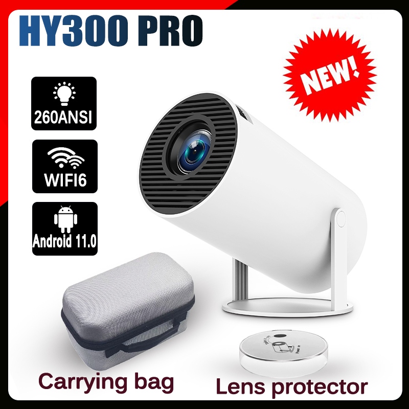 DITONG hy300 pro Projector 4K Android11 Dual Wifi6 260ANSI BT5.0 1080P 1280*720P HD Home Cinema Outdoor draagbare Projector