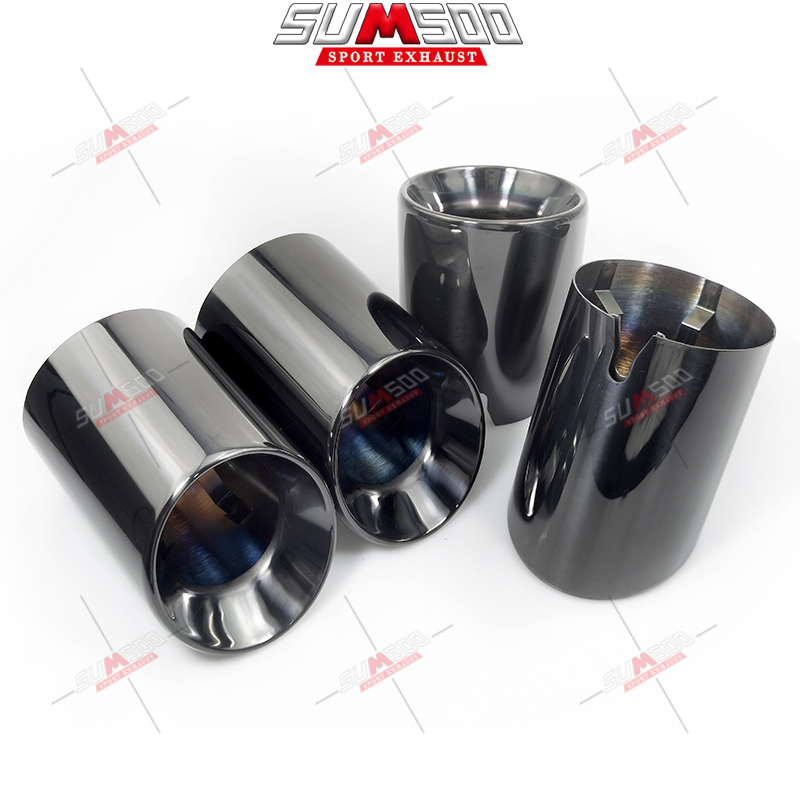 4PCS 304 Stainless Steel Exhaust Tip for BMW F87 M2 F80 M3 F82 F83 M4 F10 M5 F12 F13 M6 Direct Fit Universal Fit Exhaust Tip
