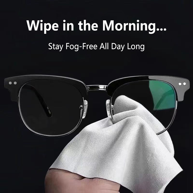 1/10pcs Anti-fog Suede Glasses Cloth Reusable Microfiber Anti-fog Cloth Lens Cleaner For Mobile Phone Camera Lenses Screen Clean