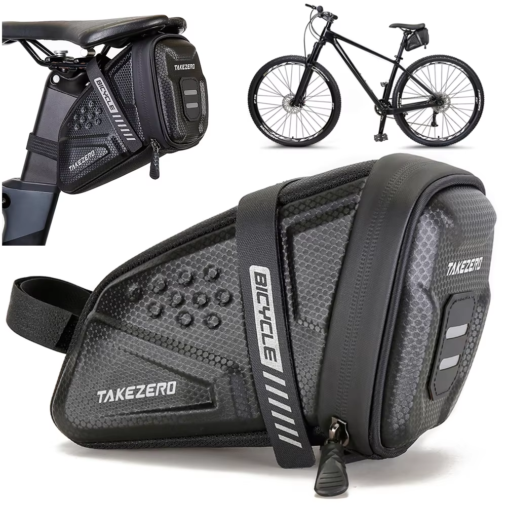 Bolsa para SILLÍN de bicicleta, asiento de almacenamiento impermeable para SILLÍN de bicicleta de montaña, bolsa para herramientas trasera, sillín, accesorios para ciclismo al aire libre