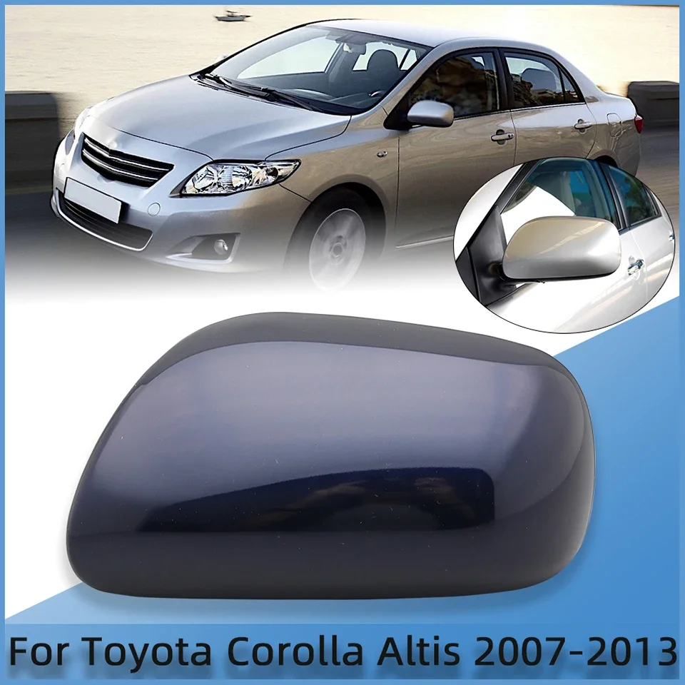 Couvercle de coque de rétroviseur, boîtier de rétroviseur latéral d'aile pour Toyota Corolla ALTIS 2007 2008 2009 2010 2011 2012 2013 avec couleur