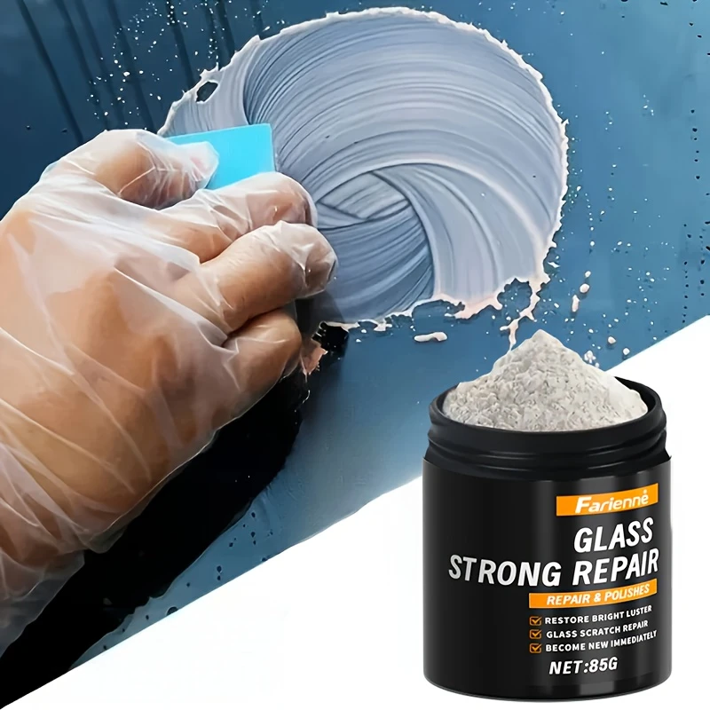 Super glaspolijstpoeder | Herstel de helderheid van glas | Polijsten voor helderheid | Reparatiepoeder voor glazen krassen | Nanoschaal krasreparatie