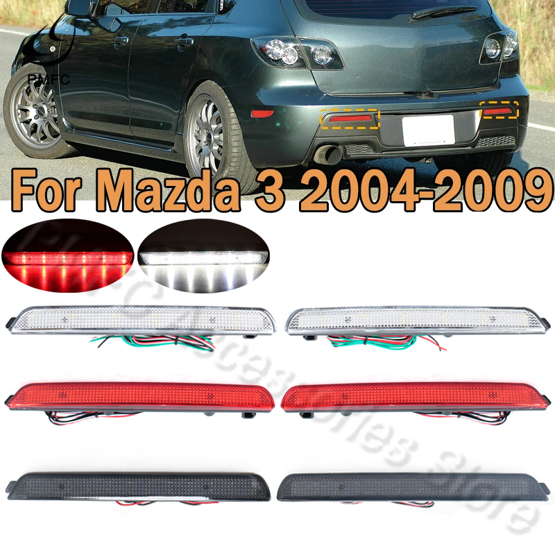 PMFC LED Luce Freno Paraurti Posteriore Riflettori Coda Arresto Corsa e Jogging Luce di Girata Lampada Della Nebbia Per Mazda 3 2004-2009 BN8R-51-5L0B