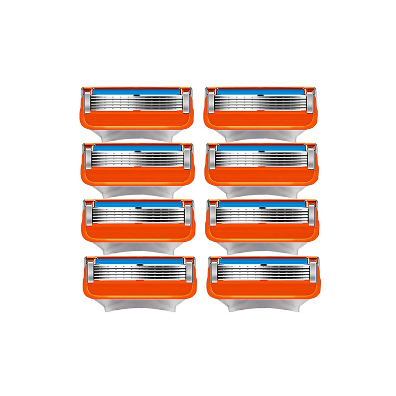 16 unids/pack hoja de afeitar para hombres cuidado de la cara afeitado seguridad Sharkeen recortador de casete cuchillas de acero inoxidable