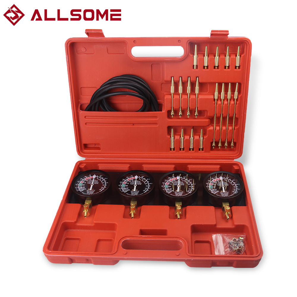 ALLSOME Carburateur Vacuümsynchronisatiemeters Gereedschapsset 4-gauge GS CB KZ XS 550 650 750 850