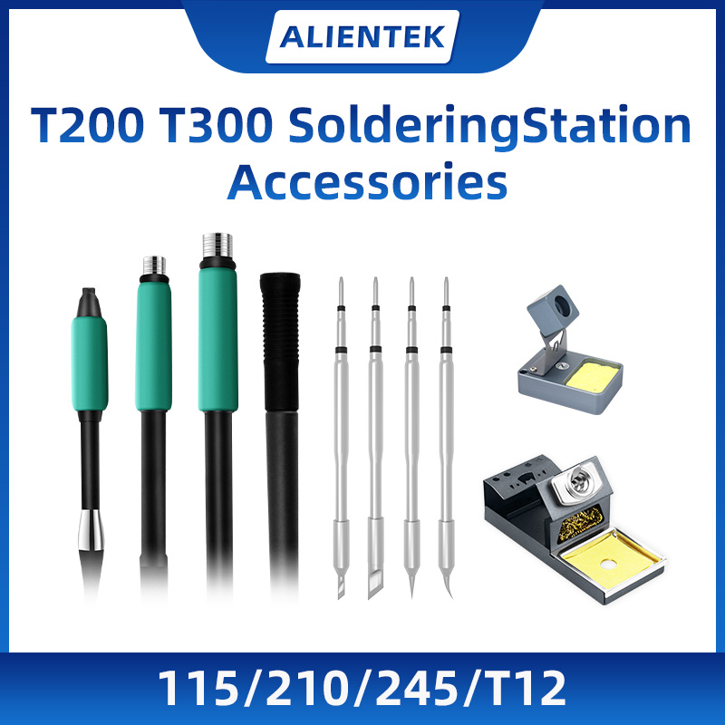 Ручка паяльника ALIENTEK T200 для C210/C245/c115/T12, сменный утюг для паяльной станции T300, инструменты для паяльной ручки