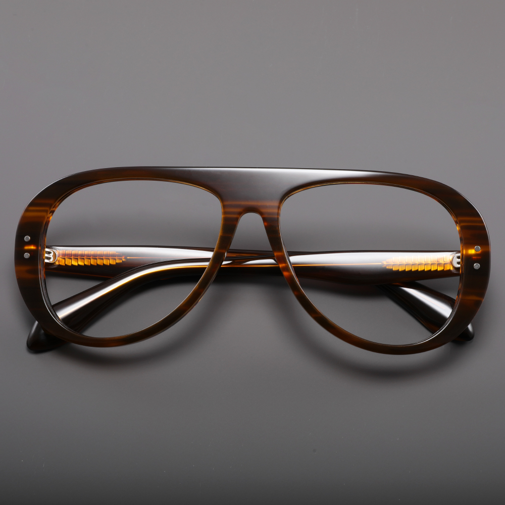 Acetate Luxury Brand Designer Pilot Optical Frame for Men Women Trendy Optical Eyewear Stylish Customize Prescription