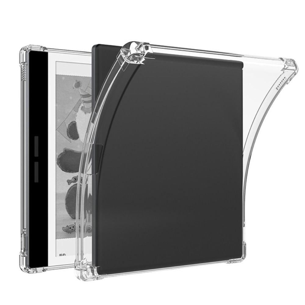 Anti-val E-Reader Case Slijtvaste transparante beschermhoes TPU Schokbestendige transparante achterkant voor Bigme B751/B751C/Read