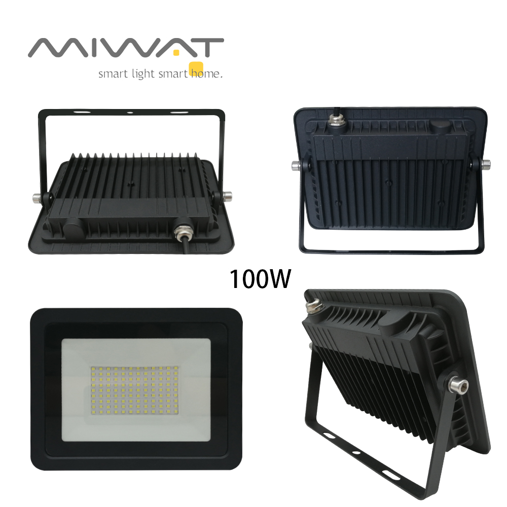 Luz de inundación LED de 110V/220V, 10W, 20W, 30W, 50W, 100W, reflectores, lámpara impermeable IP68, Reflector blanco, foco Led Exterior para exteriores