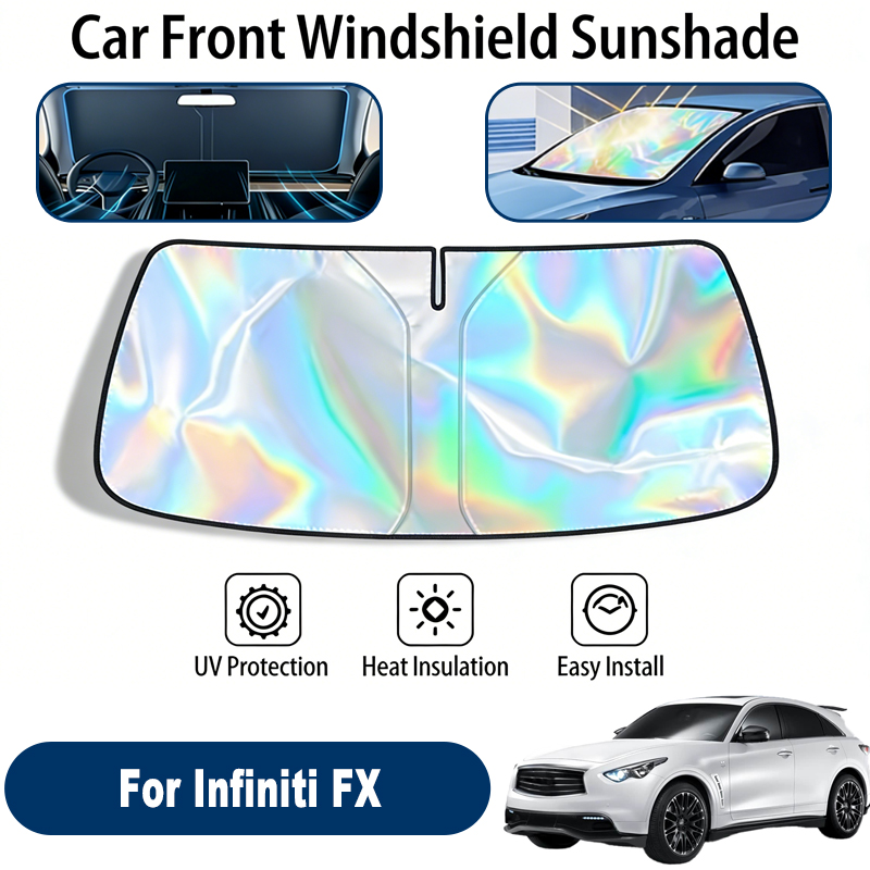 Pelindung Matahari Kaca Depan untuk Infiniti FX Aksesori Penutup Pelindung Matahari Jendela Depan Reflektif UV Dapat Dilipat