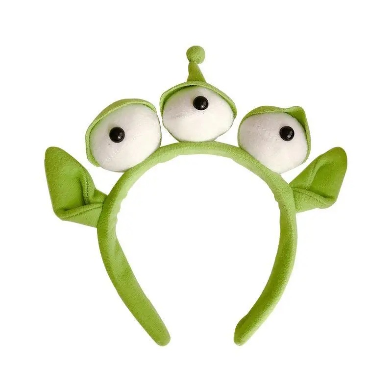 Homfish três olhos menino aros de cabelo anime dos desenhos animados em torno de aros de cabelo novo bonito e engraçado cabeça aros de pelúcia bonito headwear menina