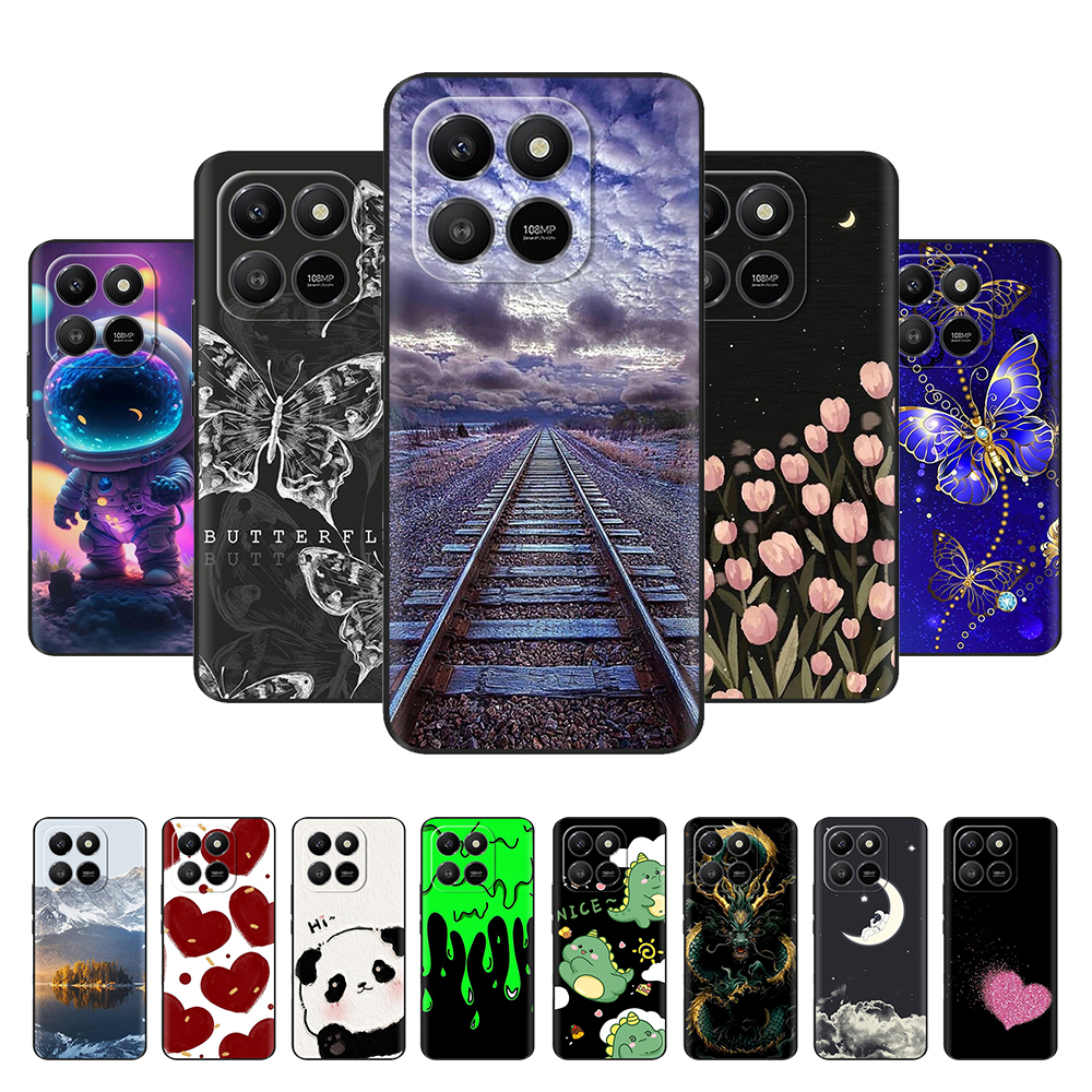 Pour Honor 400 Smart 5G étui pour Honor X7D 4G 5G honi400 intelligent mignon dinosaure dessin animé couverture de téléphone étuis en Silicone souple Coque pare-chocs