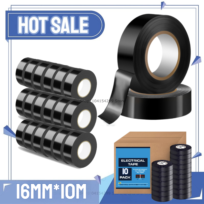 10/100M Hitzebeständiges Schwarzes Gummi-Isolierband, Langlebig und Weich, Isolierendes Klebeband für Industrielle Anwendungen