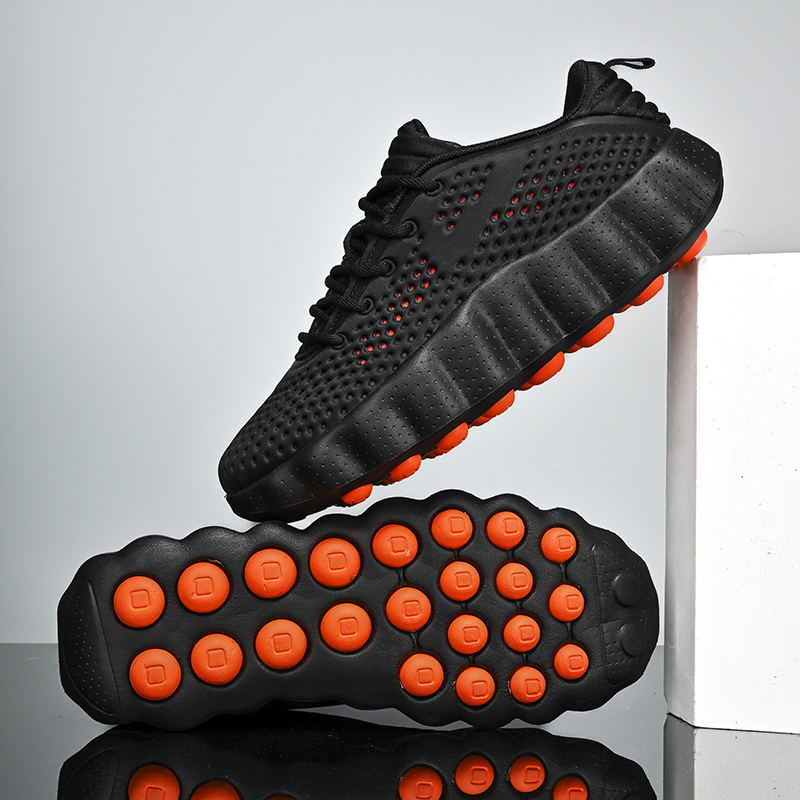 002 Sepatu Kasual Pria Sepatu Fashion Lembut Sol Tebal Sepatu Jalan Pria Bersirkulasi Musim Panas Sepatu Pria Zapatillas Hombre 88217