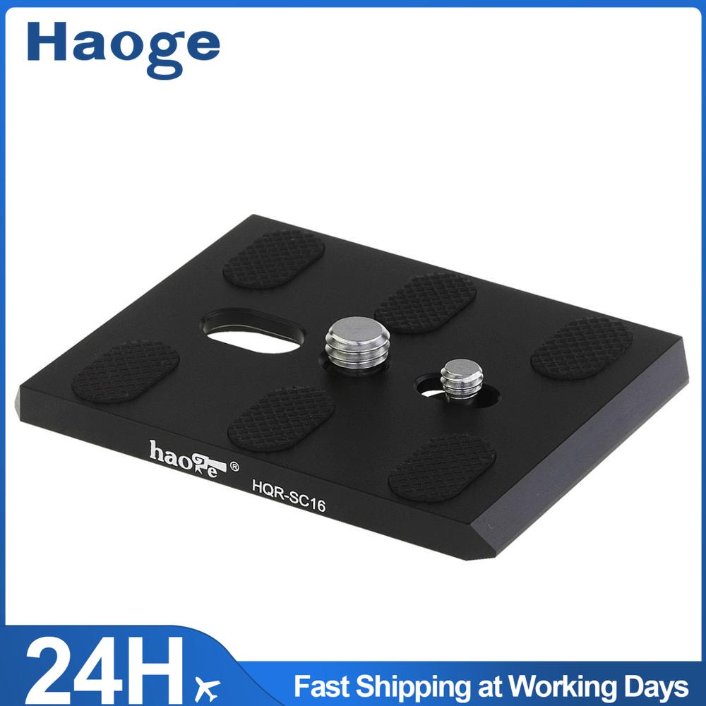 Plaque à dégagement rapide Haoge pour trépieds Sachtler Horizon Plus, Video 25 Plus, Video 18 Dutch, remplace la plaque Touch & Go 16