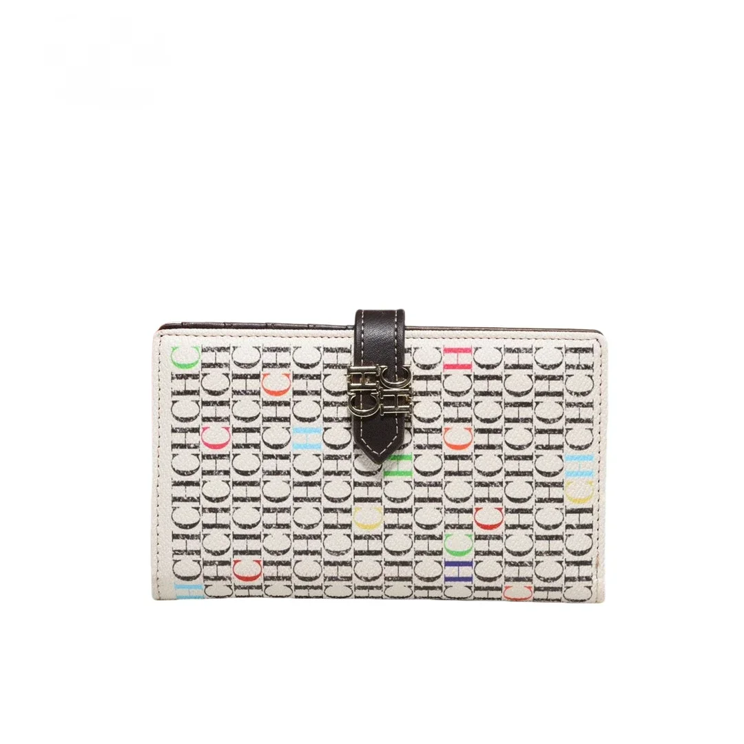 Cartera de Mujer de Marca de Lujo CH, Moda Primavera 2026, Gran Capacidad, Ranuras para Monedas, Alta Calidad
