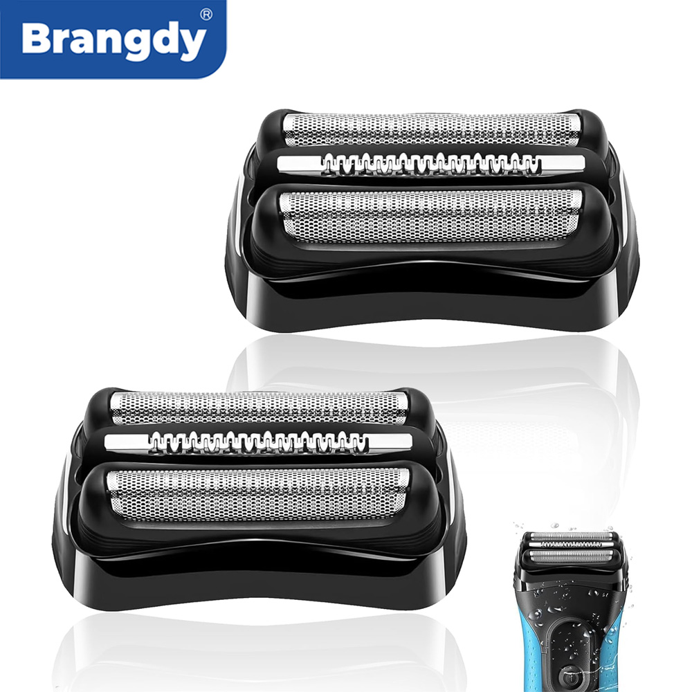 Brangdy 21B S3 Têtes de rechange humides et sèches pour tous les rasoirs électriques Braun série 3 3040s 300s 310s 320s 360s 3090cc modèles