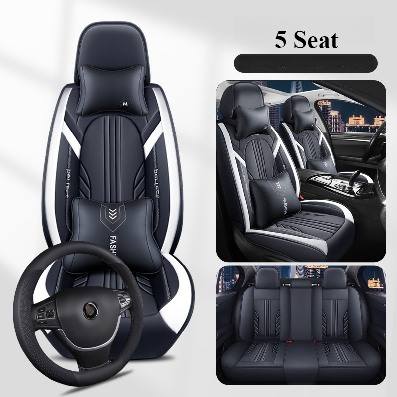 Housse de siège de voiture à couverture complète, Support lombaire 3D, pour AUDI Q5 Q2 Q3 Q6 Q7 Q8 S1 S4 S5 S6 SQ5 RS3 RS4 RS5 RS6 TT, accessoires de voiture