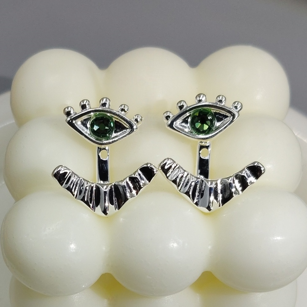 Pendientes de ojos de cristal de Color Premium, accesorios de joyería, regalo de aniversario, moda de invierno, 2026