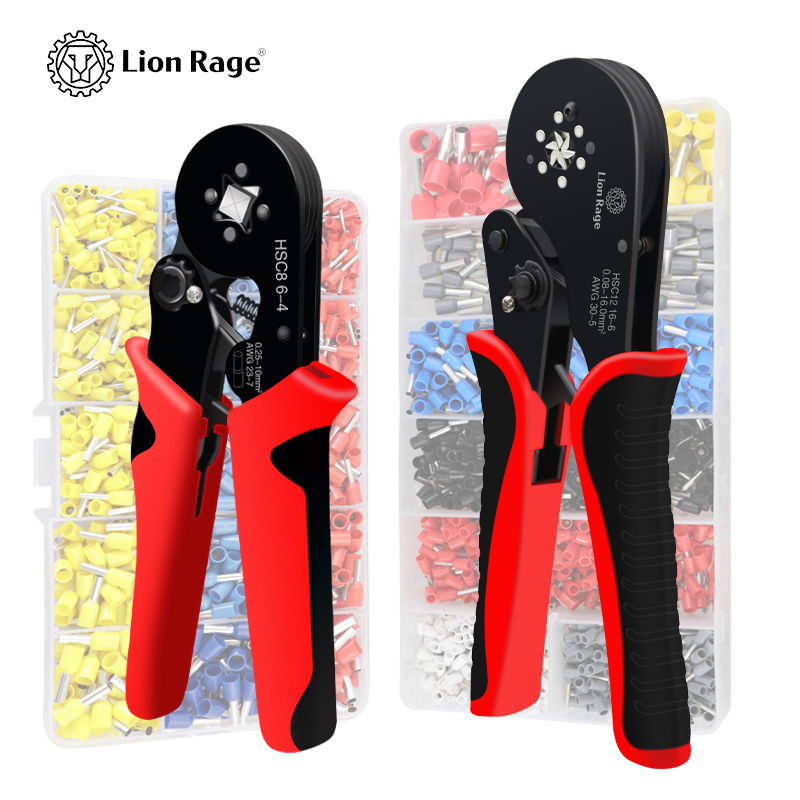 Buisvormige Terminal Krimptang HSC8 6-4A Crimper Draad Mini Beentje Crimper Gereedschap Huishoudelijke Elektrische Kit Met Doos