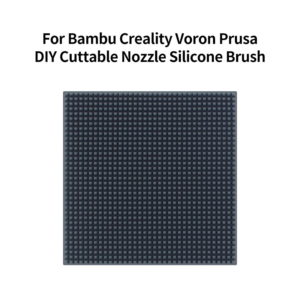 ใหม่ล่าสุด DIY 81*81*5 มม.แปรงหัวฉีดซิลิโคนสําหรับ Bambu Creality Voron Prusa ANYCUBIC Wiper แปรงซิลิโคนทําความสะอาดเครื่องมือ 3d เครื่องพิมพ์