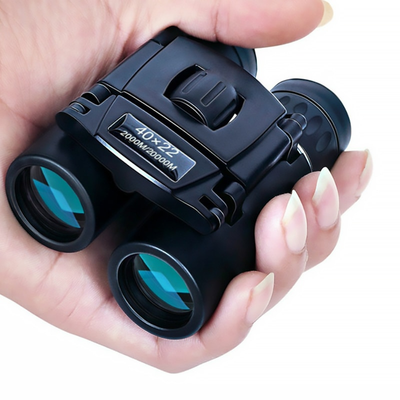 40x22 HD Krachtige verrekijker 2000M lange afstand opvouwbare mini-telescoop BAK4 FMC-optiek voor jachtsport buiten kamperen reizen