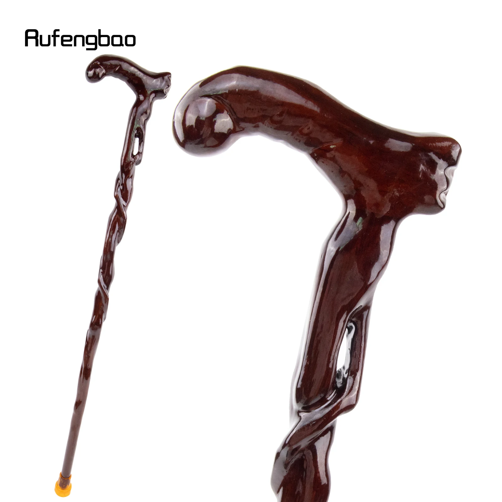 Bastón de madera de una sola articulación para caminar, bastón decorativo para Cosplay, para Halloween, muleta, 92cm