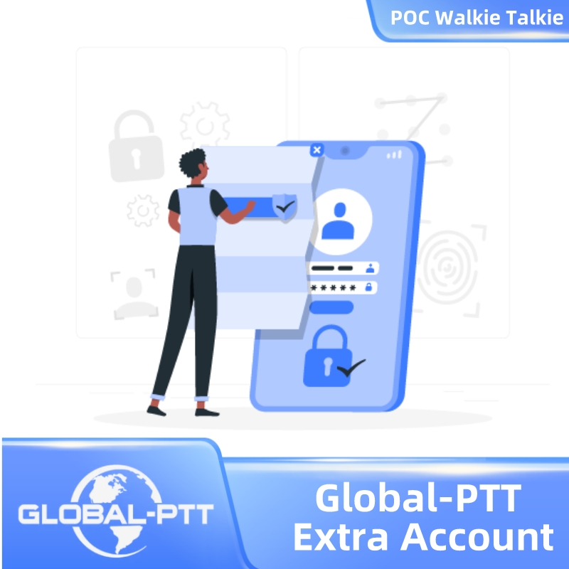 Global-PTT-Zusatzkonto für Android-Telefontabletts zur Kommunikation mit POC-Radio